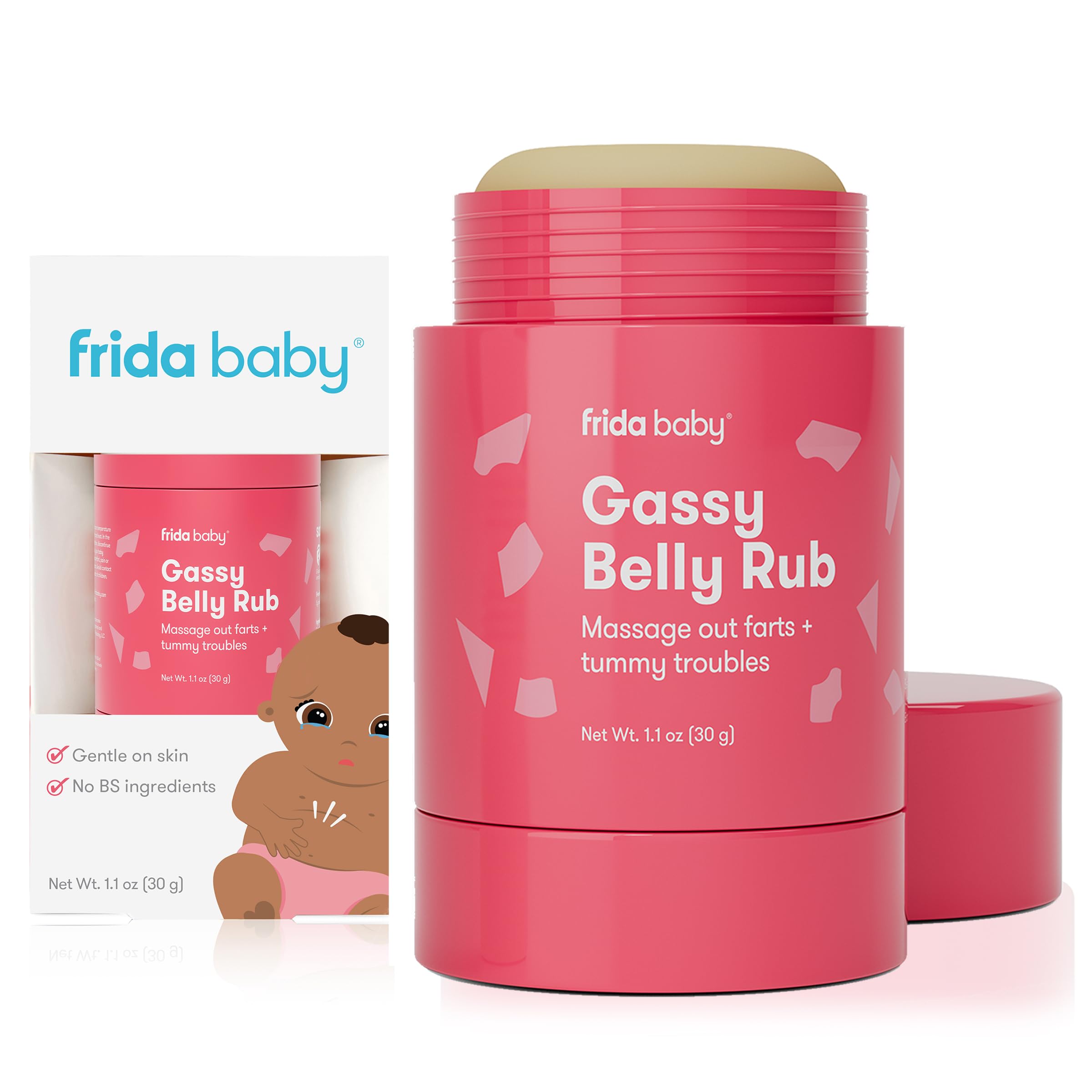 Foto 2 pulgar | Mascarilla Para Aliviar Los Gases Para Bebés Frida Baby Gassy Belly Rub - Venta Internacional.