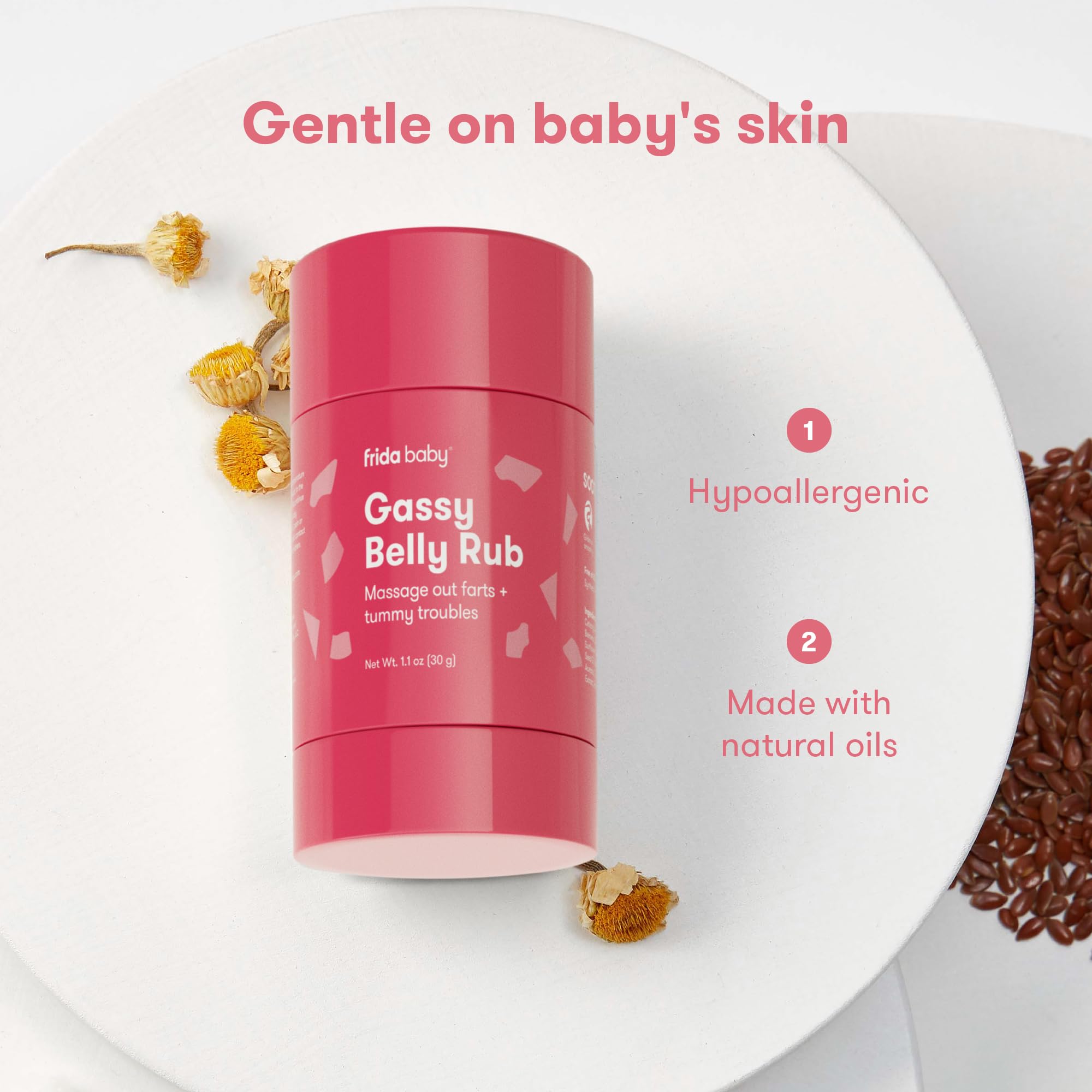 Foto 4 | Mascarilla Para Aliviar Los Gases Para Bebés Frida Baby Gassy Belly Rub - Venta Internacional.