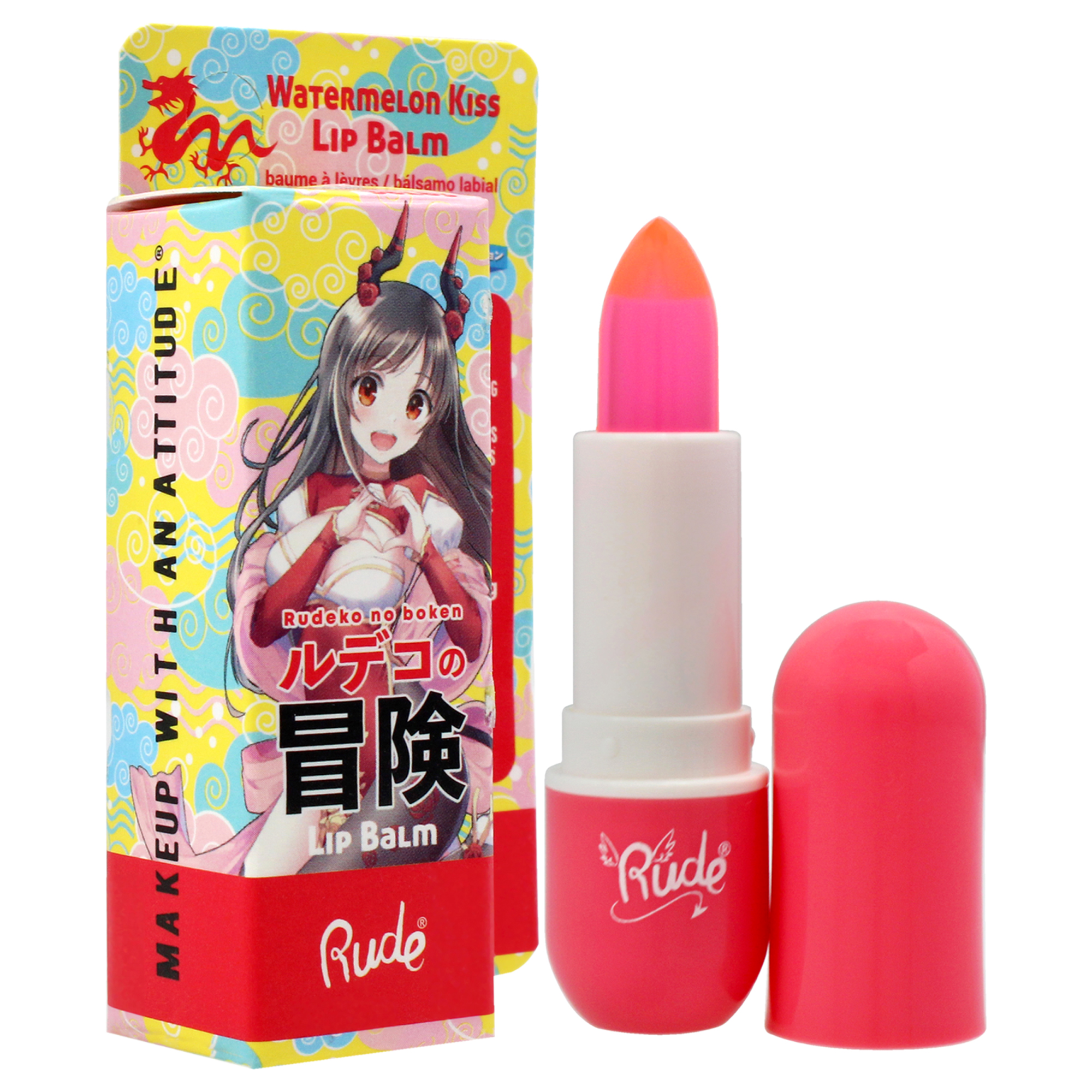 Foto 4 pulgar | Bálsamo Labial Rude Cosmetics Manga Collection Watermelon Kiss - Venta Internacional
