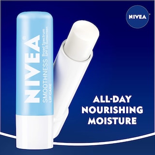 Foto 4 | Bálsamo Labial Nivea Smoothness Lip Care Spf 15, 5 Ml, Paquete De 4 - Venta Internacional.