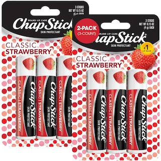 Foto 1 | Bálsamo Labial Chapstick Classic Strawberry, Paquete De 6, 4,4 Ml - Venta Internacional.