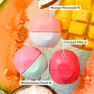 Foto 3 | Bálsamo Labial Eos Juicy Vibes, Helado De Sandía, Melonada De Mango Y Leche De Coco, 7 Ml, Paquete De 3 - Venta