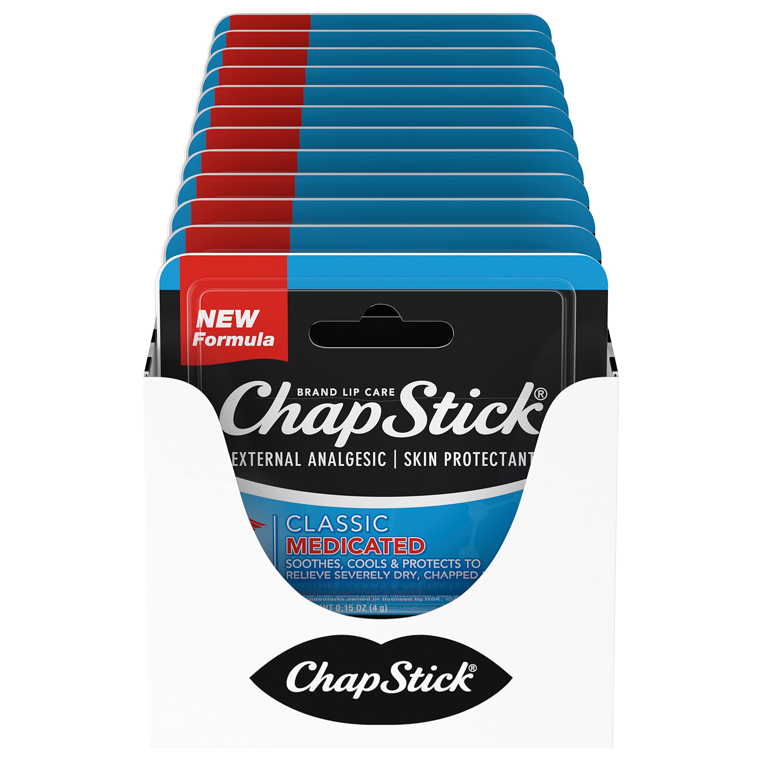 Foto 2 pulgar | Bálsamo Labial Chapstick Classic Medication De 4,25 Ml X 12 Tubos - Venta Internacional.