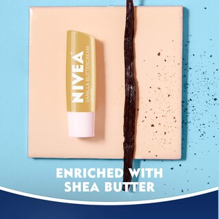 Foto 3 | Bálsamo Labial Nivea Vanilla Buttercream Hidratante Para Todo El Día X4 - Venta Internacional.