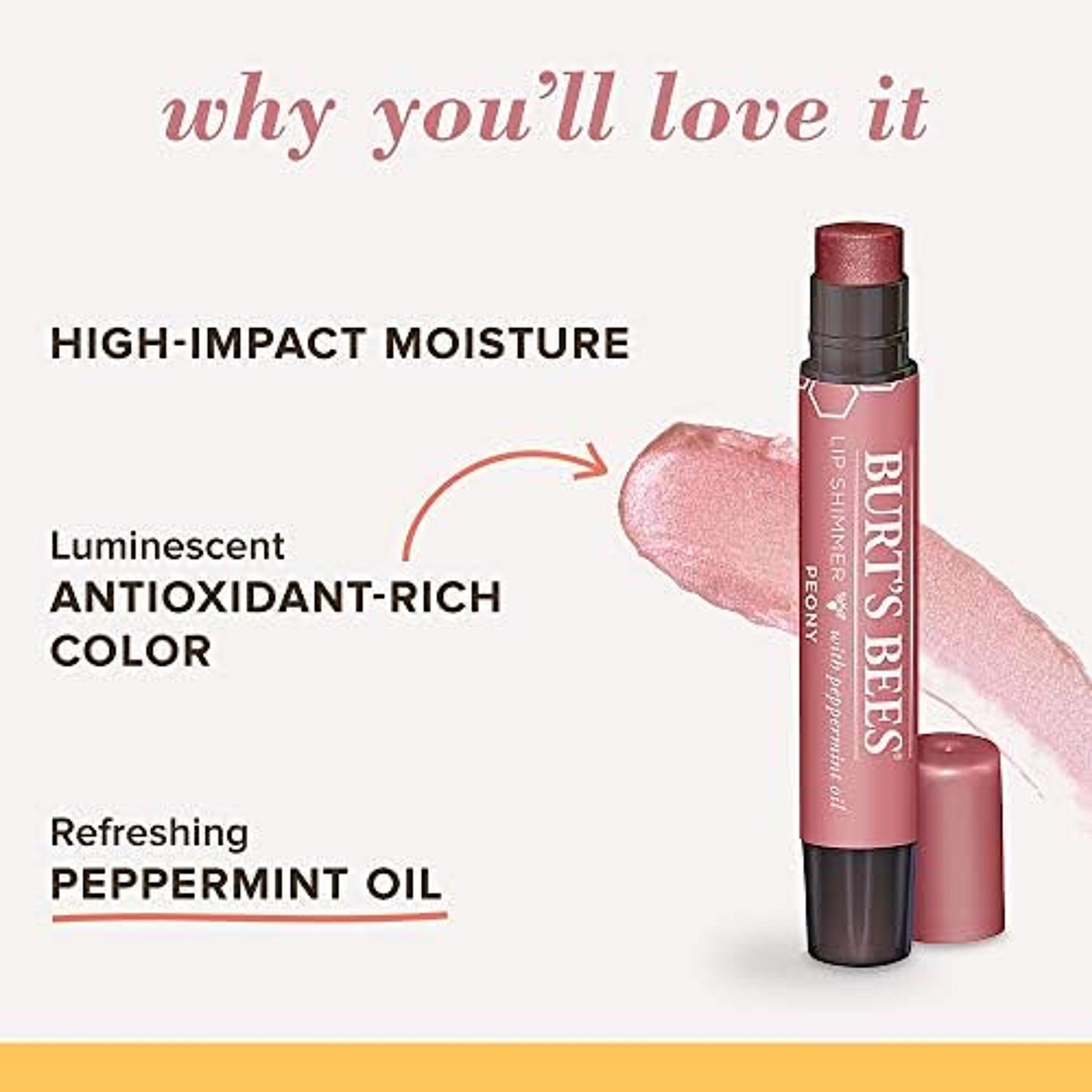 Foto 6 pulgar | Set De Tintes Labiales Burt's Bees Shimmer Lip Tint Peony (paquete De 4) - Venta Internacional.