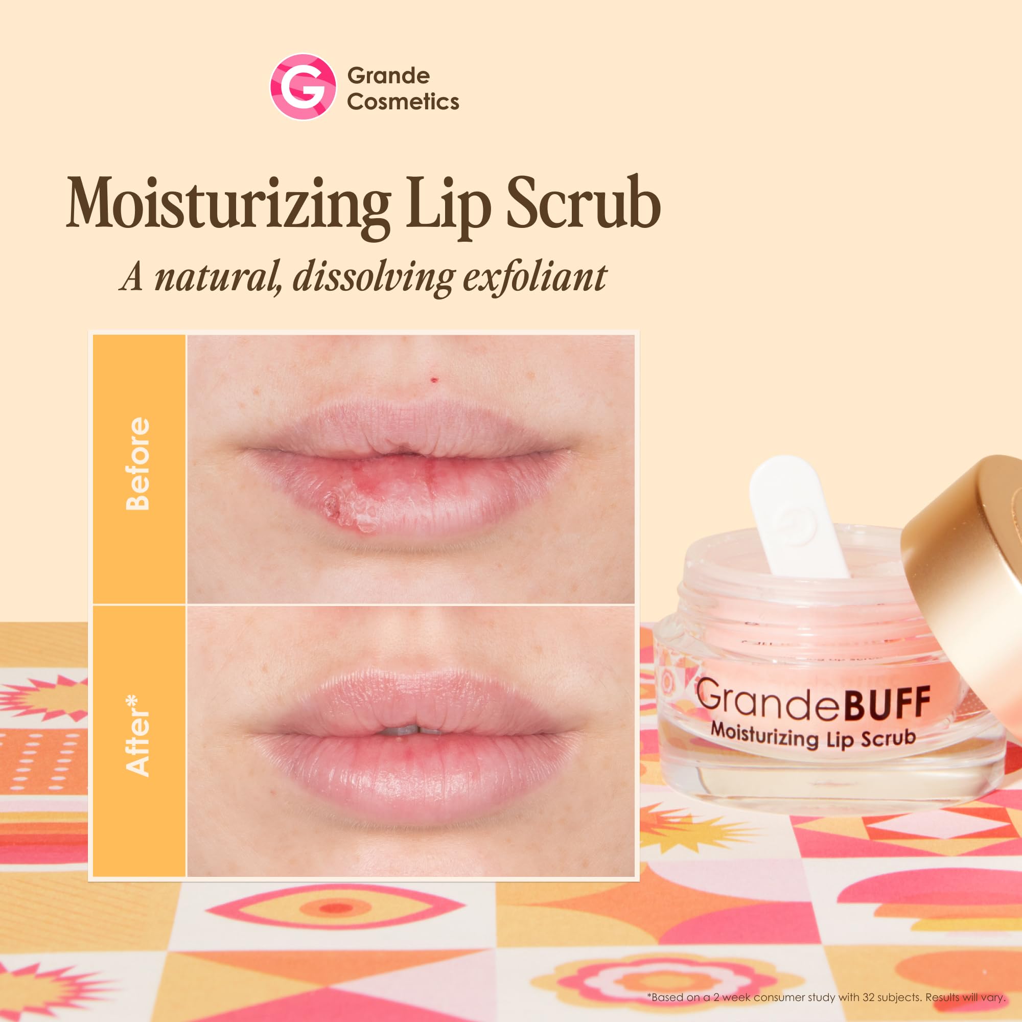 Foto 3 pulgar | Exfoliante Labial Grande Cosmetics Grandebuff Hidratante 15 Ml - Venta Internacional.