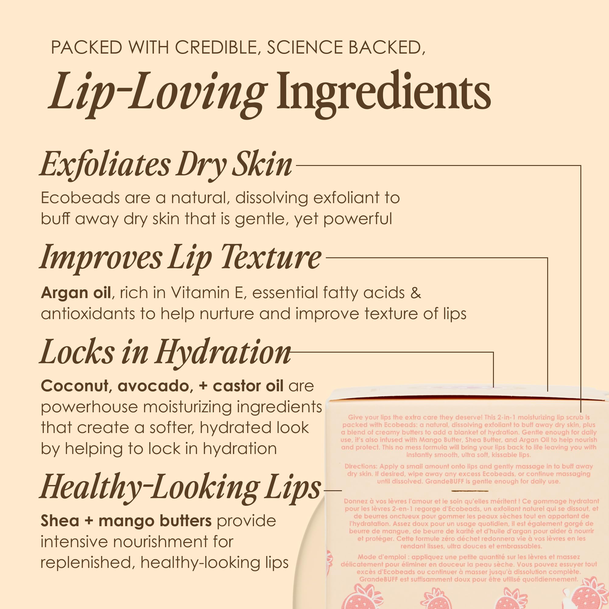Foto 7 pulgar | Exfoliante Labial Grande Cosmetics Grandebuff Hidratante 15 Ml - Venta Internacional.