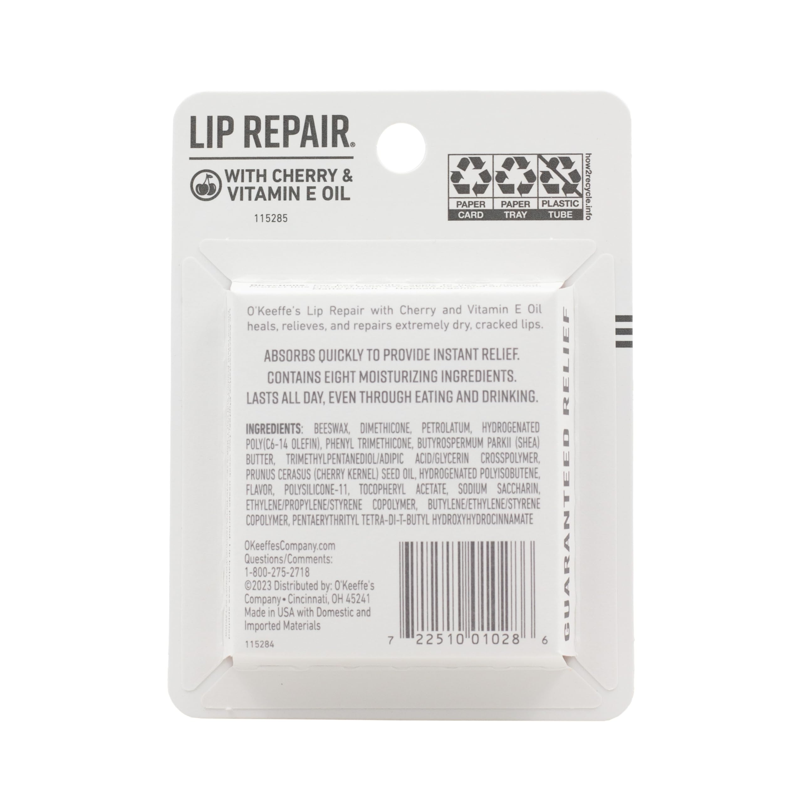 Foto 7 pulgar | Bálsamo Labial O'keeffe's Lip Repair Con Aceite De Cereza Y Vitamina E (paquete De 3) - Venta Internacional.