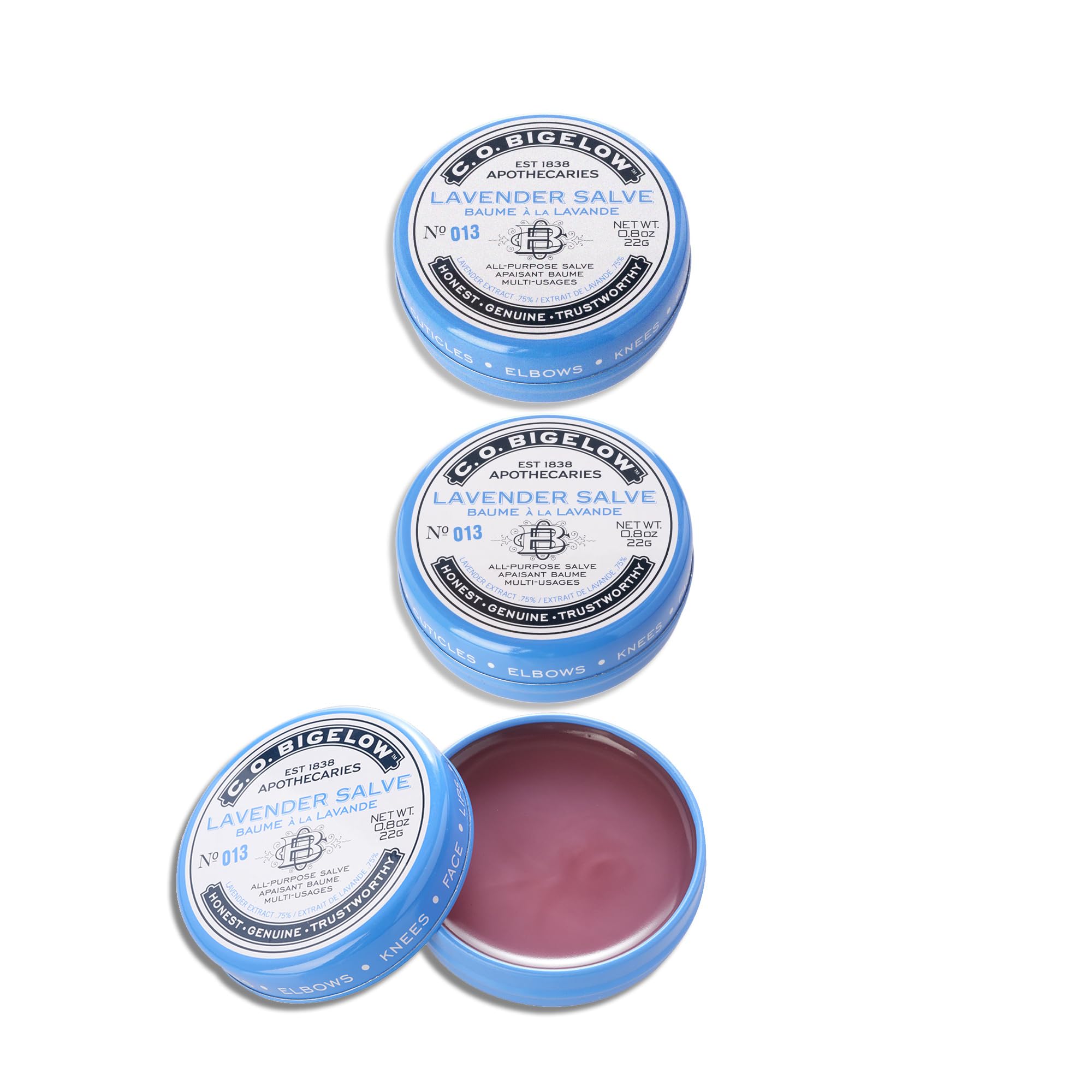 Bálsamo Labial C.o. Bigelow, Multiusos, Lavanda, 24 Ml, Paquete De 3 - Venta Internacional.