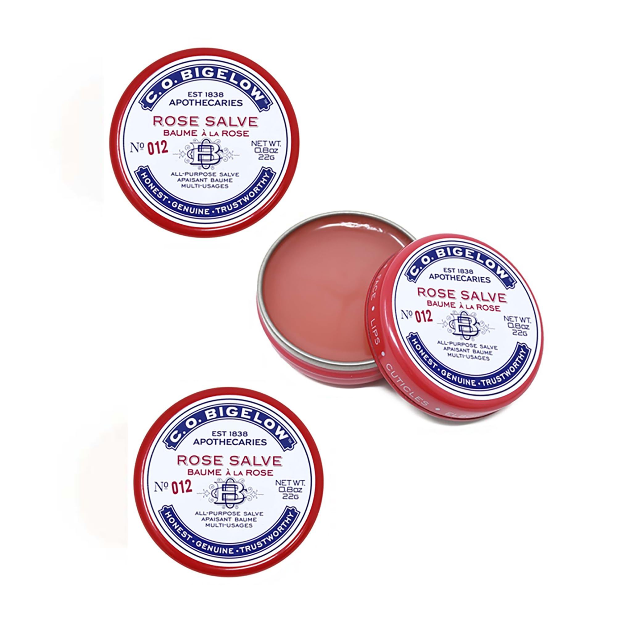 Bálsamo Labial C.o. Bigelow, Bálsamo Multiusos, 24 Ml, 3 Unidades - Venta Internacional.