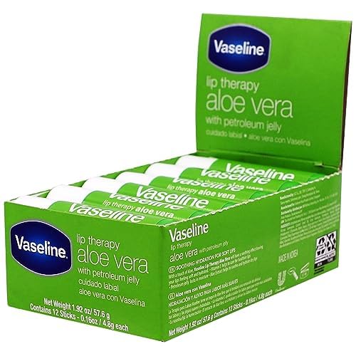 Foto 3 pulgar | Bálsamo Labial Vaseline Lip Therapy, Aloe Vera, Paquete De 12 - Venta Internacional.