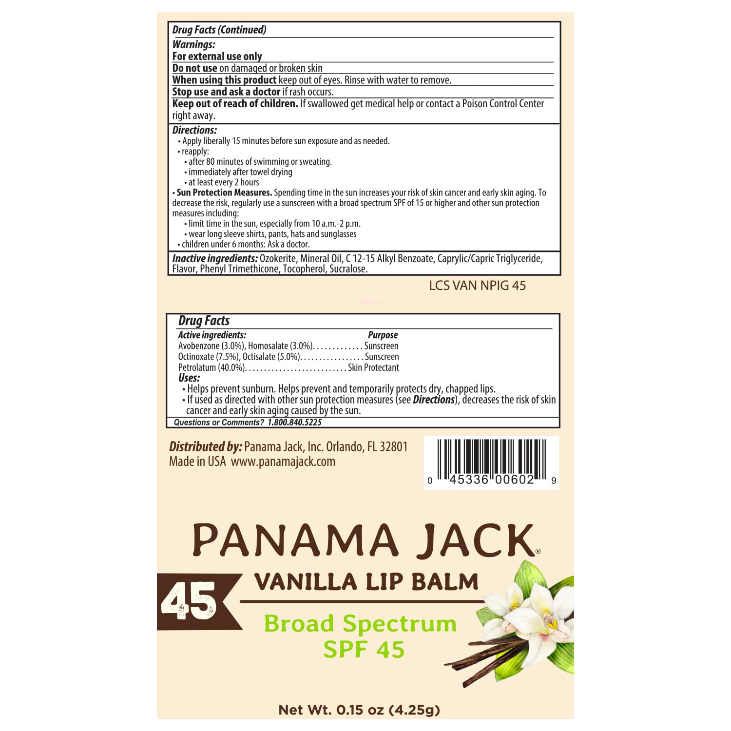 Foto 5 pulgar | Bálsamo Labial Protector Solar Panama Jack Spf 45, Paquete De 5 - Venta Internacional.