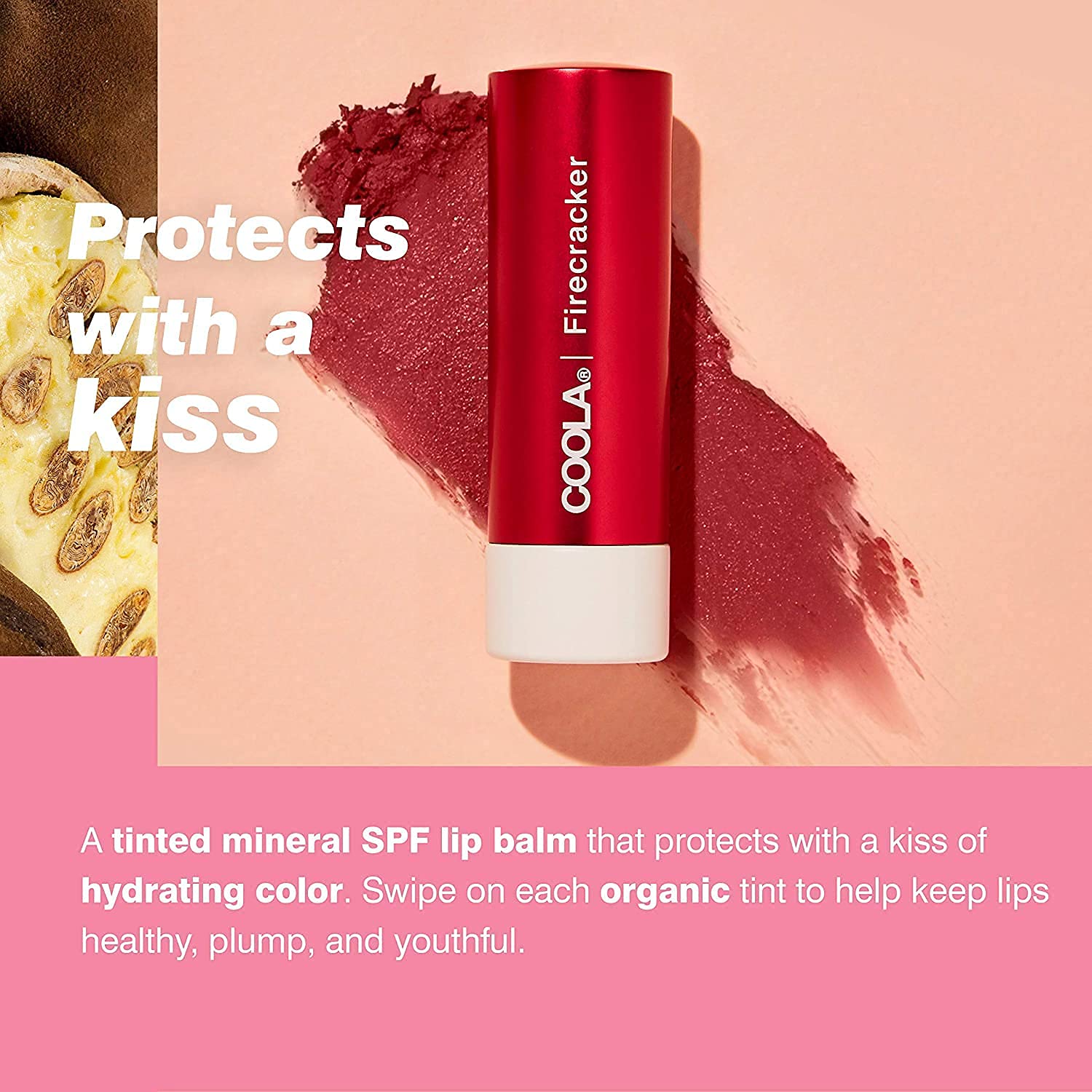 Foto 5 | Bálsamo Labial Coola Bálsamo Labial Con Color Y Protector Solar Mineral Spf 30 - Venta Internacional.