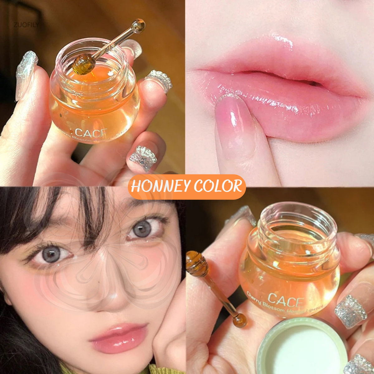 Foto 3 | Bálsamo Labial Mascarilla Labios Hidratante Tarro Miel 2 Piezas
