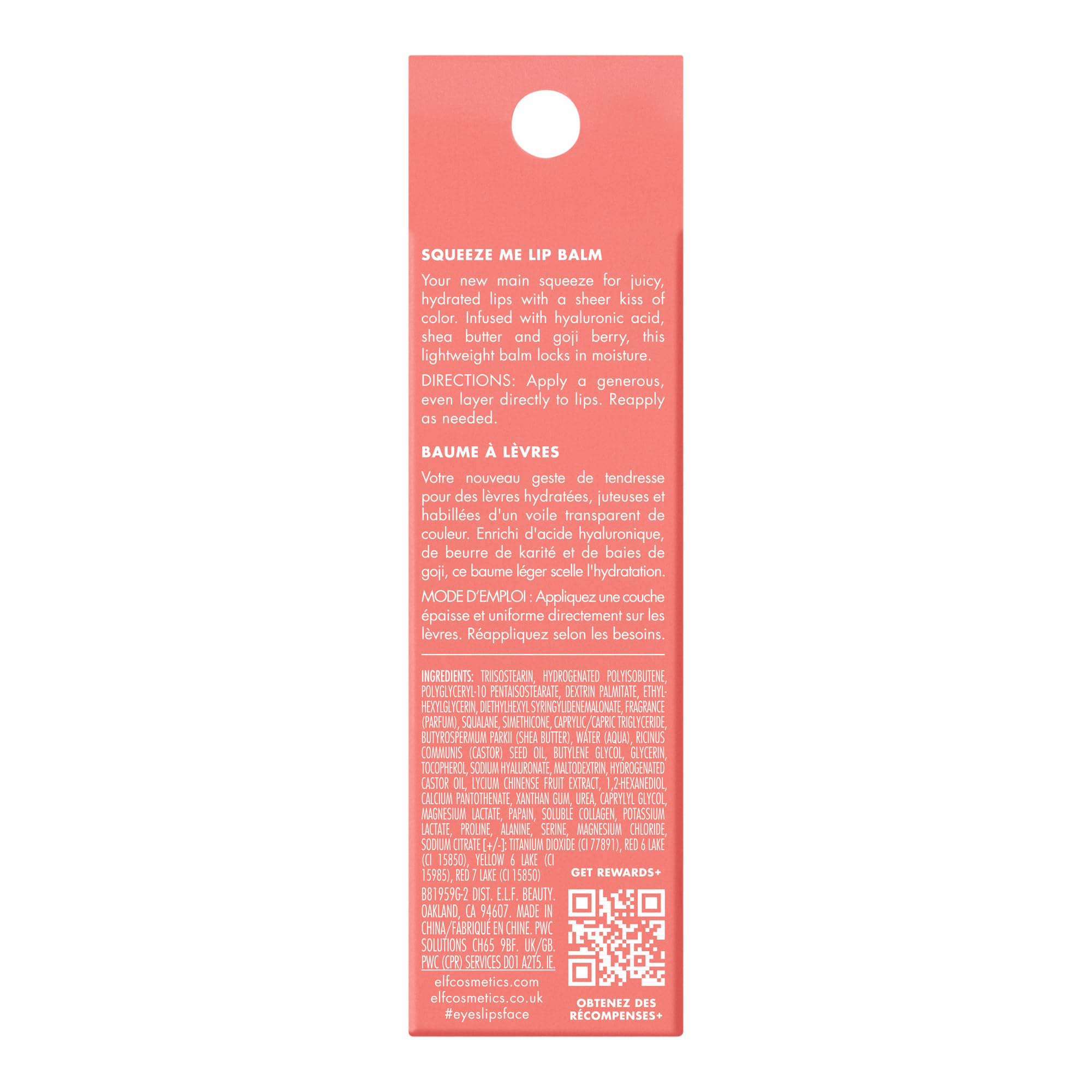 Foto 7 pulgar | Bálsamo Labial E.l.f. Squeeze Me Moisturizing Con Sheer Tint Strawb - Venta Internacional.