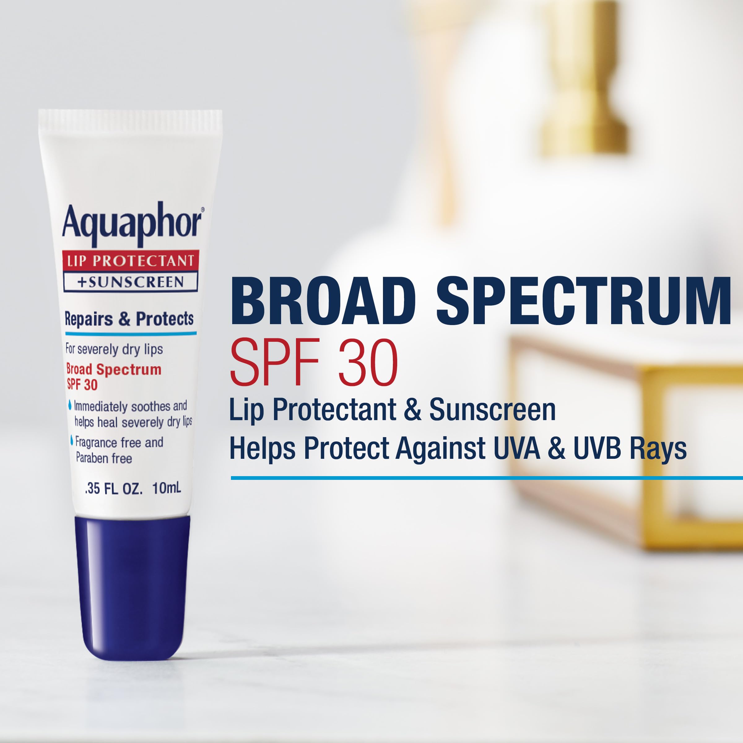 Foto 3 pulgar | Bálsamo Labial Aquaphor Lip Repair, Spf 30, Tubo De 10 Ml - Venta Internacional.