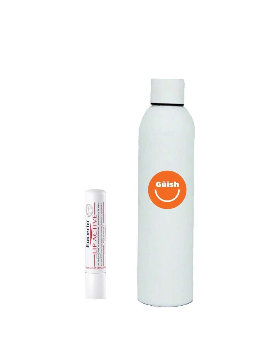Foto 1 | Bálsamo Labial Protector Eucerin Ph5 Fps 15+  + Termo De Agua De Regalo Güish