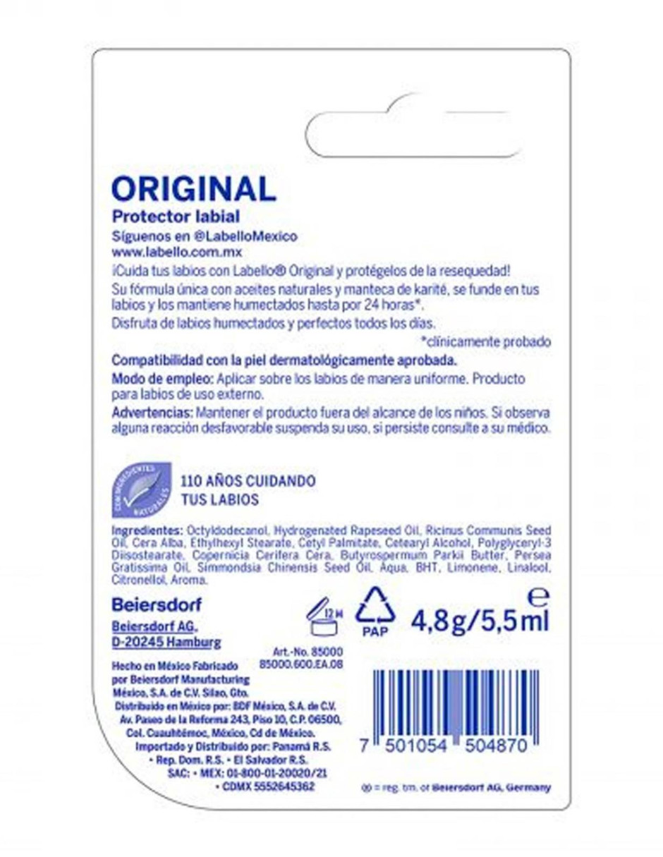 Foto 5 | Bálsamo Labial Labello Protector Humectante + Termo De Agua De Regalo Güish