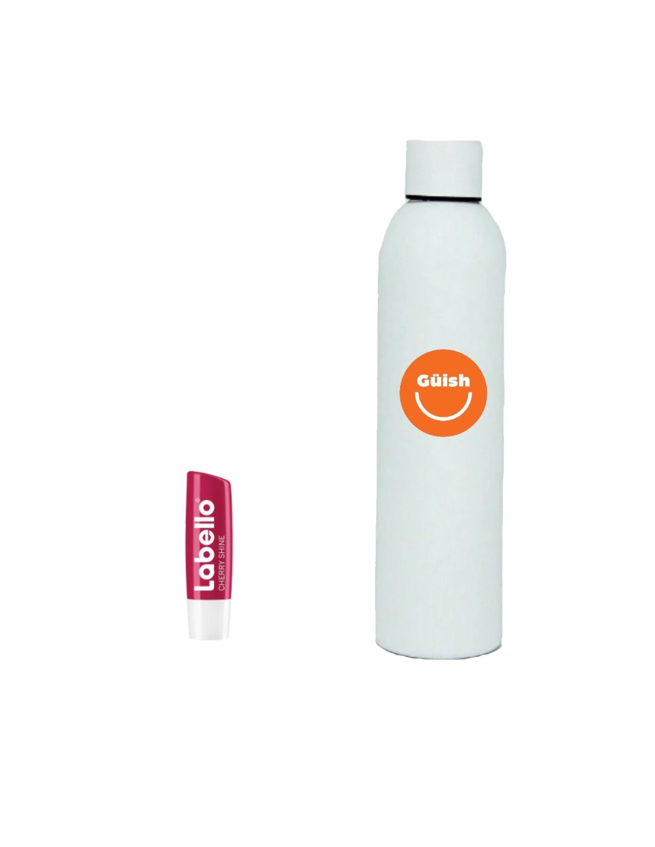 Foto 1 | Labello Balsamo Labial Humectante + Termo De Agua De Regalo Güish