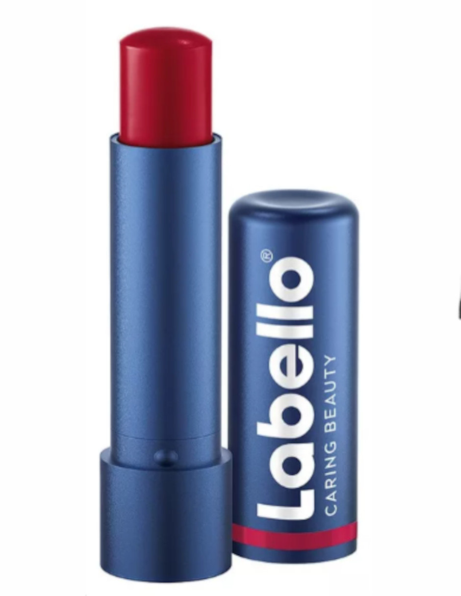 Foto 5 pulgar | Bálsamo Labial Labello Caring Beauty Color Red + Termo De Güish Gratis