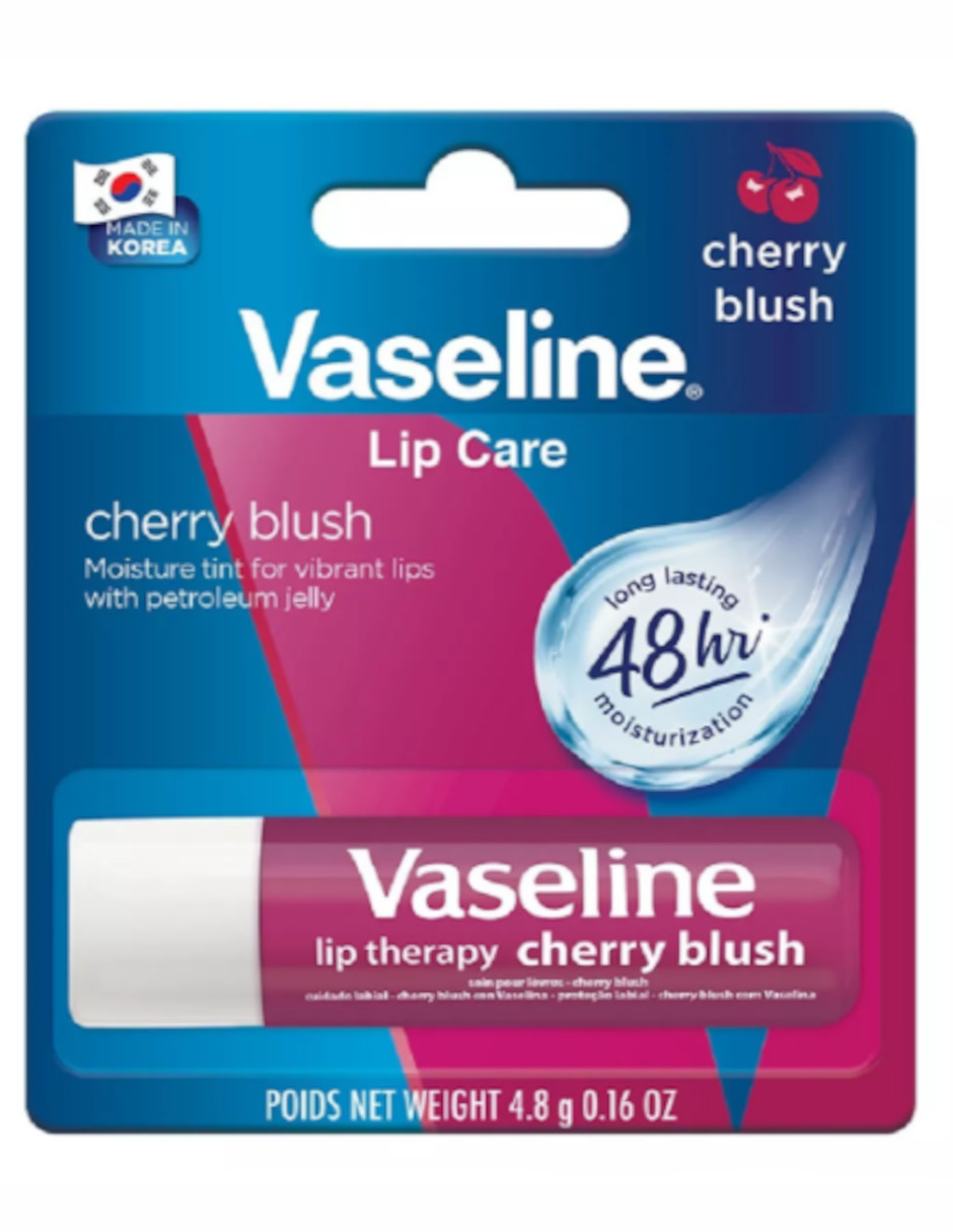 Foto 3 pulgar | Vaseline Bálsamo Para Labios  Cherry Blush + Termo Güish Gratis