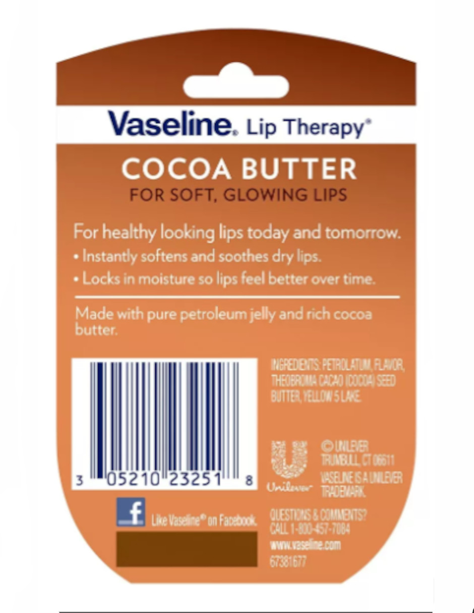 Foto 5 pulgar | Vaseline Lip Care Cocoa Butter Mini + Termo Güish Gratis