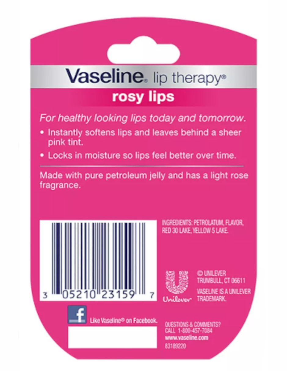 Foto 5 pulgar | Vaseline Lip Therapy Rosy Lips +termo Güish Gratis