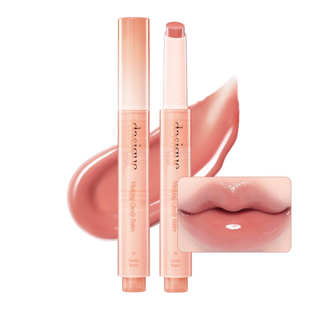 Bálsamo Labial Dasique Melting Candy Balm #01 Gentle Peach Vegan - Venta Internacional.