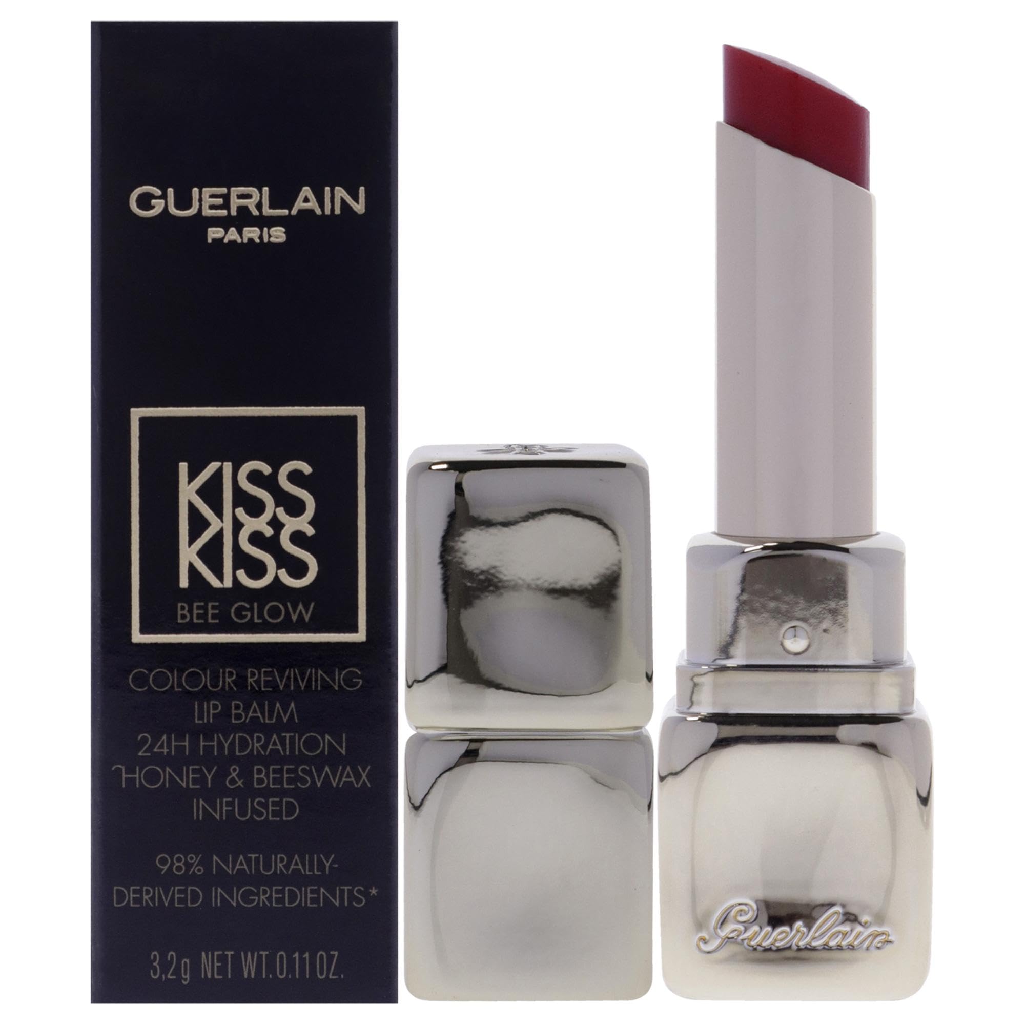 Bálsamo Labial Guerlain Kiss Kiss Bee Glow 775 Poppy Glow 3 Ml - Venta Internacional.