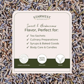 Foto 3 | Flores Secas De Lavanda Starwest Botanicals, Bolsa Orgánica De 454 G - Venta Internacional.
