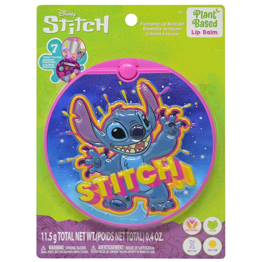 Set De Bálsamo Labial Disney Stitch Flavored Para Niños - Venta Internacional.