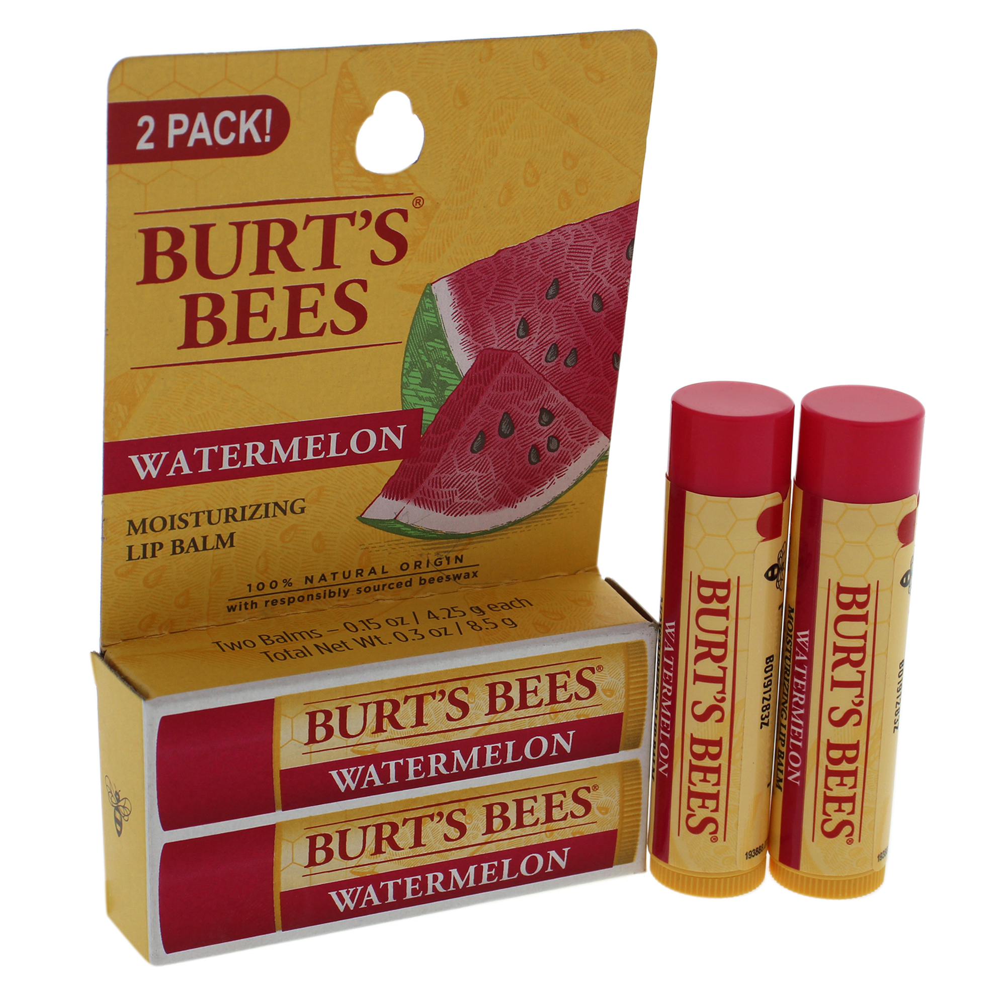 Foto 4 pulgar | Bálsamo Labial Burts Bees, Hidratante De Sandía, 2 Blísteres De 4,25 Ml - Venta Internacional.