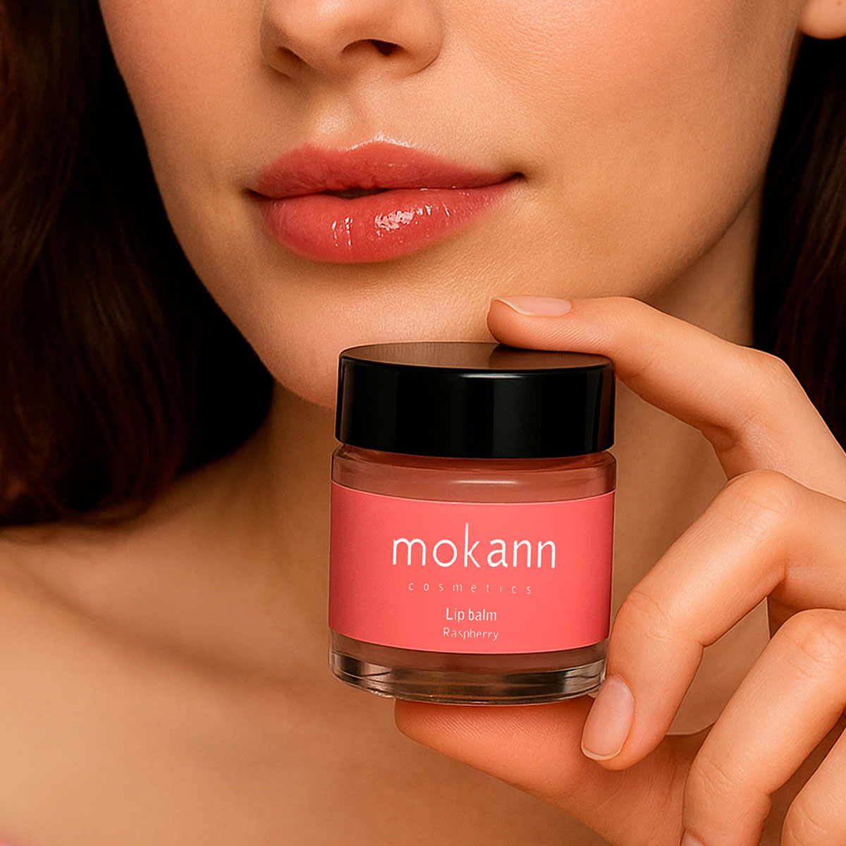 Foto 3 pulgar | Bálsamo Labial Mokann Con Frambuesa Y Brillo Natural 15ml