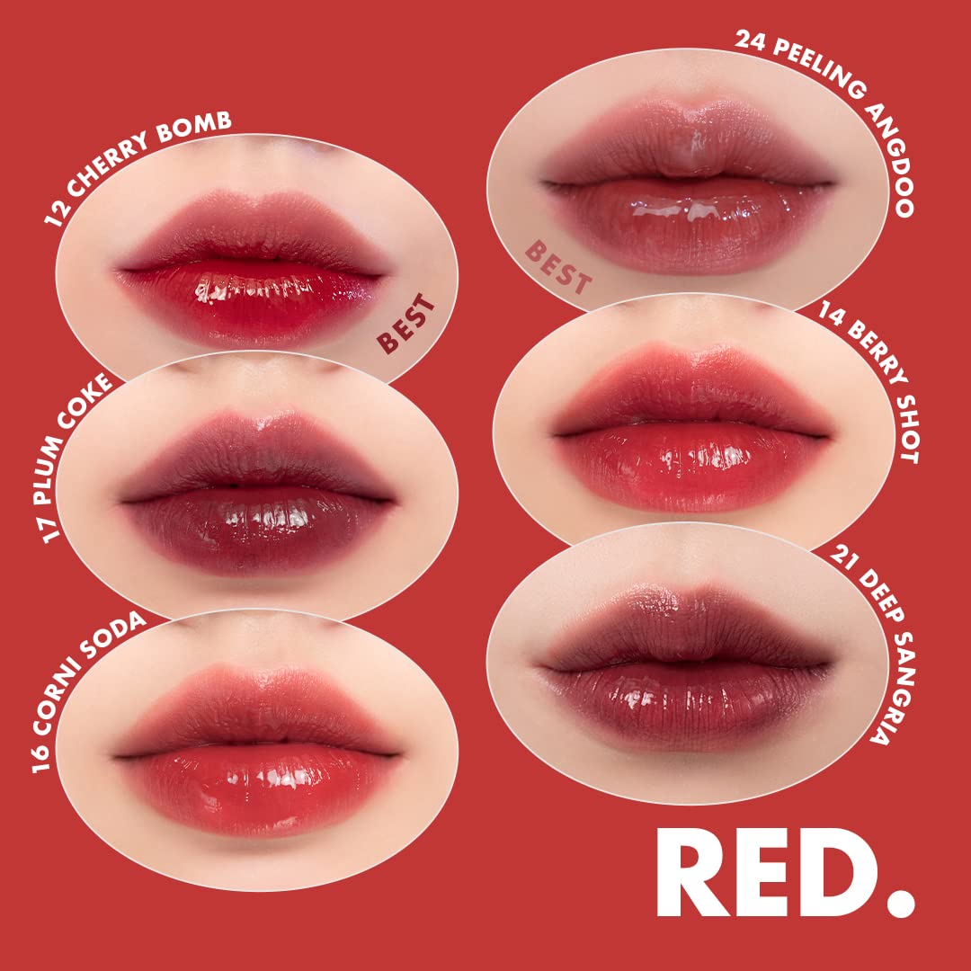 Foto 4 pulgar | Tinte De Labios Rom&nd Juicy Lasting Tint Cherry Bomb #12 - Venta Internacional.