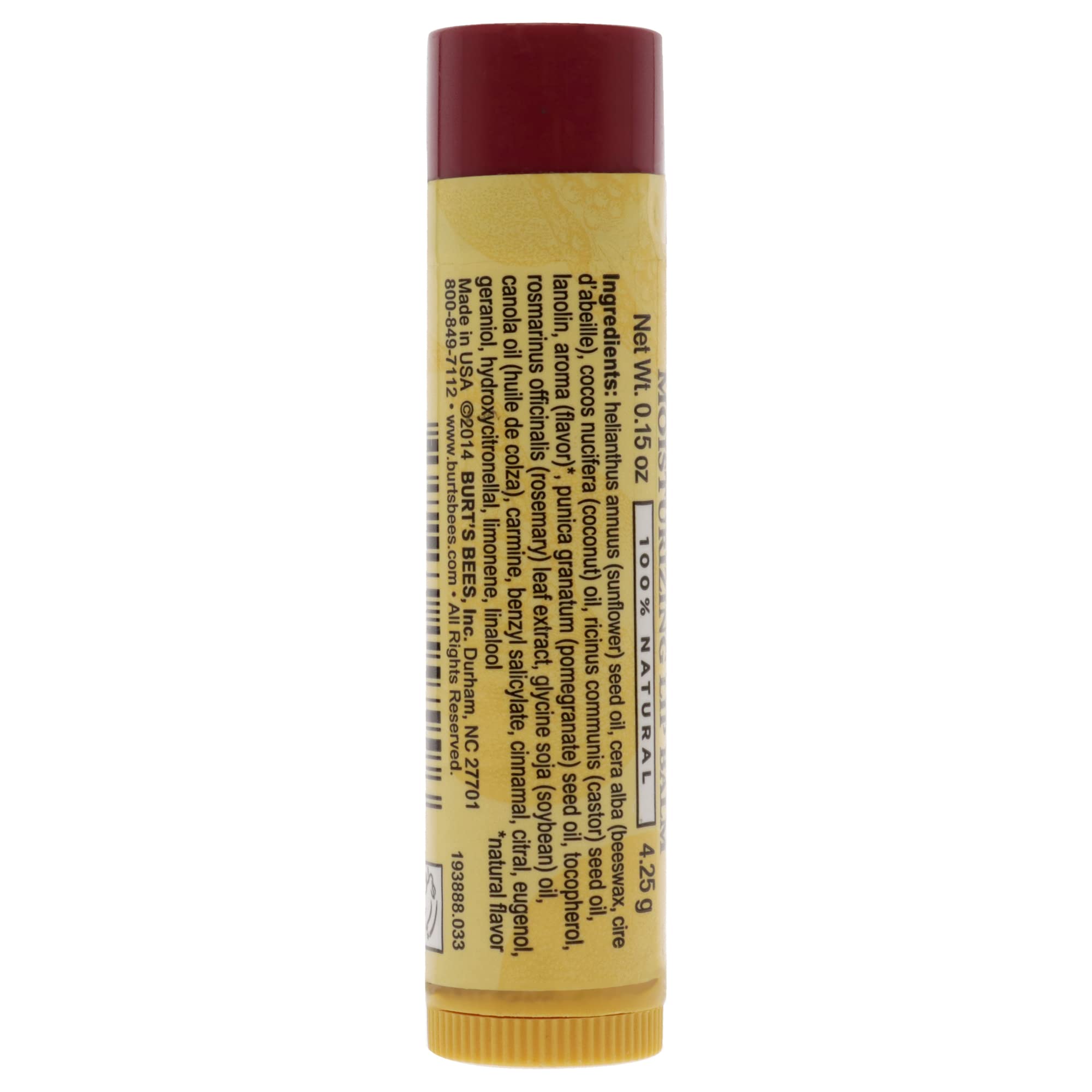 Foto 3 pulgar | Bálsamo Labial Burt's Bees Pomegranate 100% Natural, 4 Tubos - Venta Internacional.