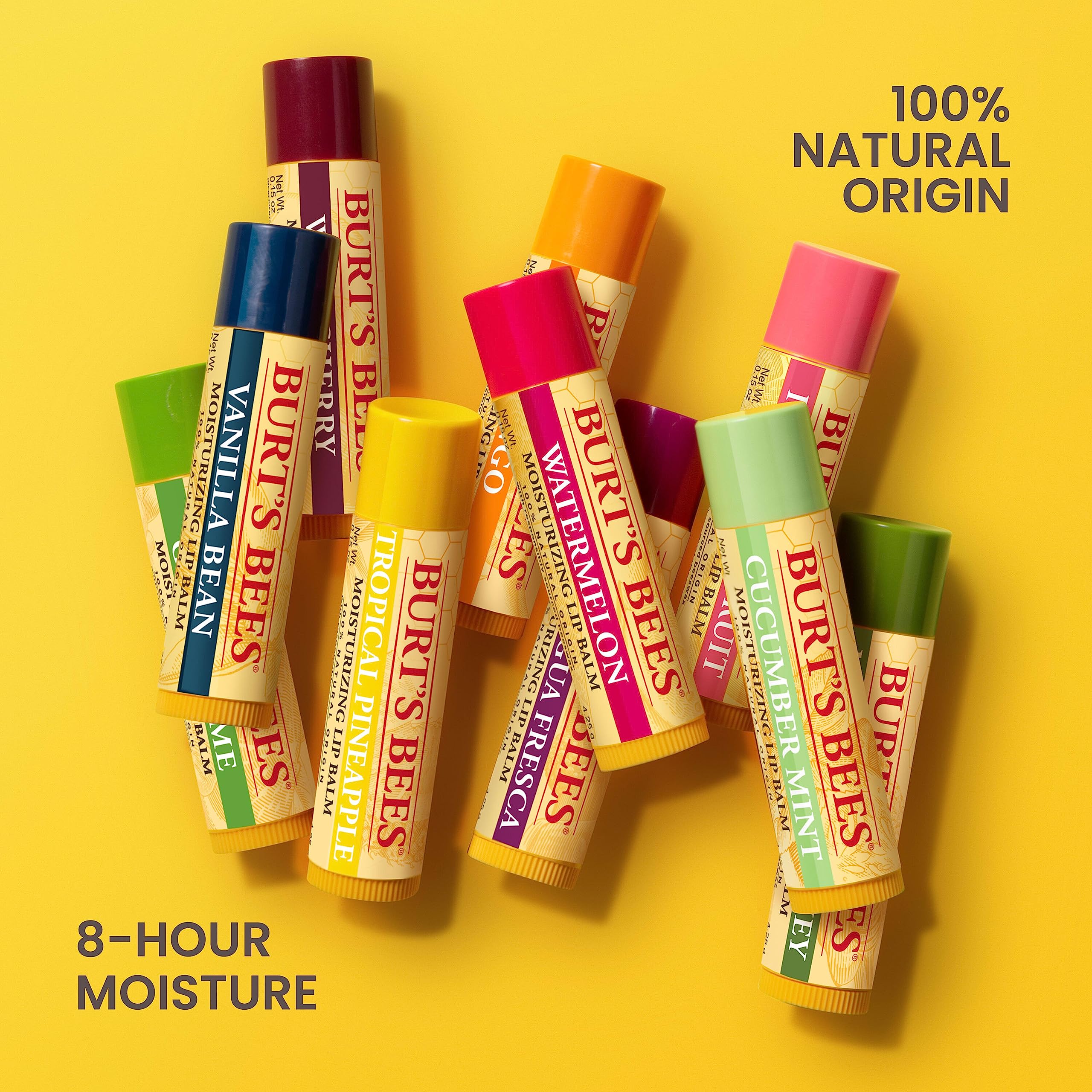 Foto 7 pulgar | Bálsamo Labial Burt's Bees Tropical De Piña, Baya Y Fruta Del Dragón, Paquete De 4 - Venta Internacional.