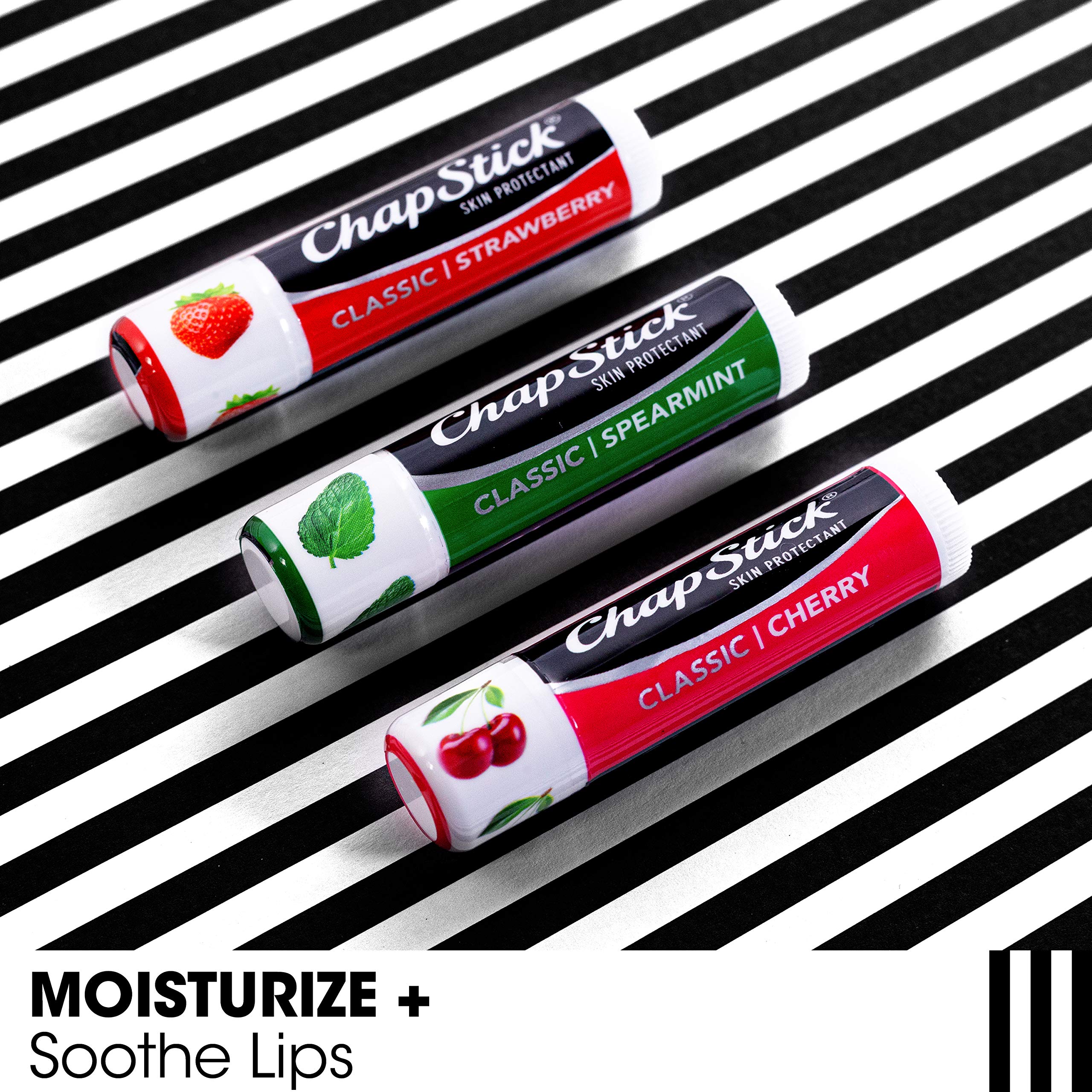 Foto 5 pulgar | Bálsamo Labial Chapstick Classic Menta Verde, Cereza Y Fresa - Venta Internacional.