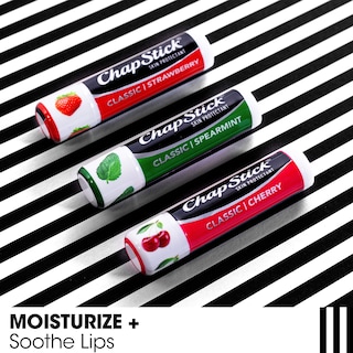 Foto 4 | Bálsamo Labial Chapstick Classic Menta Verde, Cereza Y Fresa - Venta Internacional.