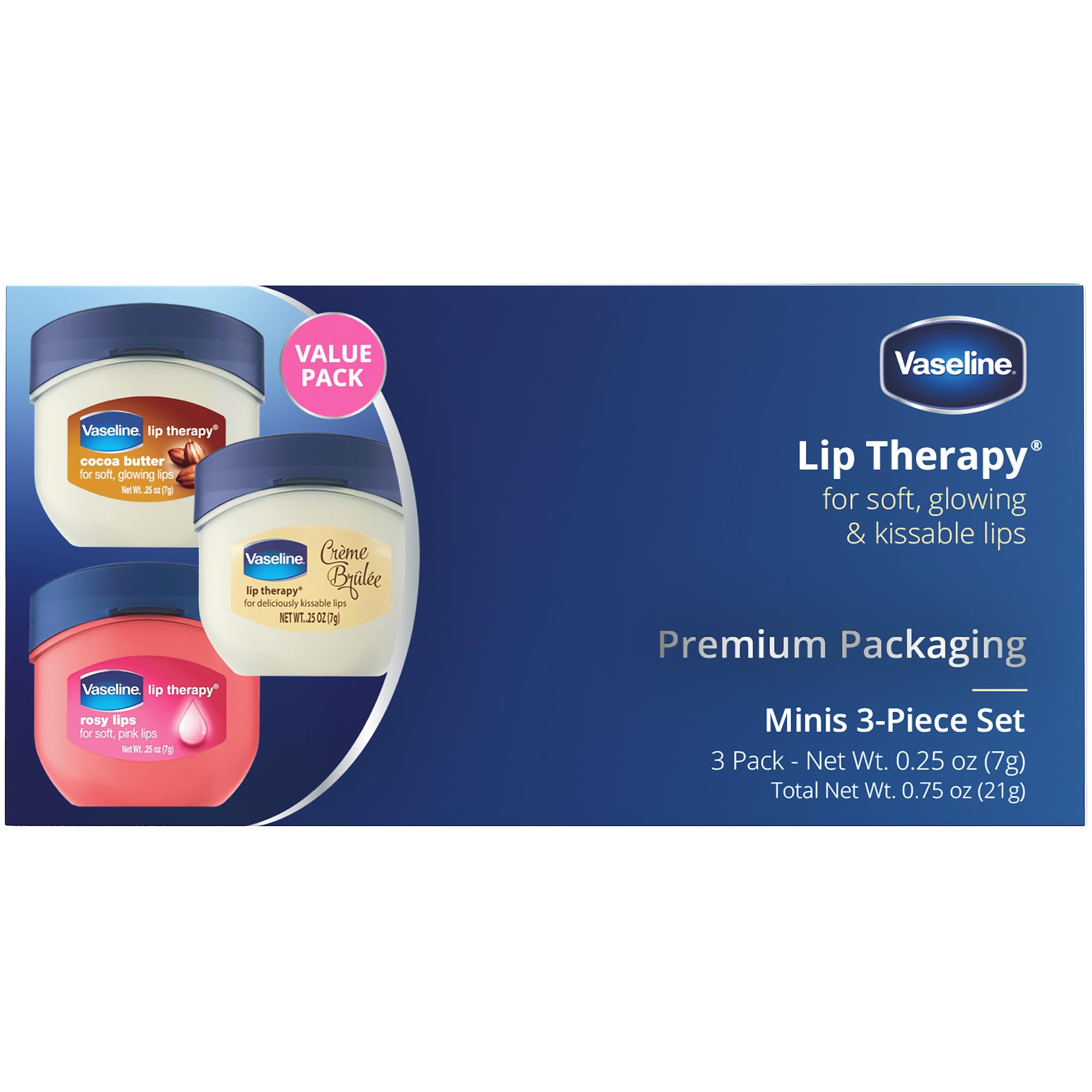 Foto 2 | Paquete De Terapia Labial, Crema De Vaselina, Crema Brulee, Rosy Lips, Manteca De Cacao - Venta Internacional.