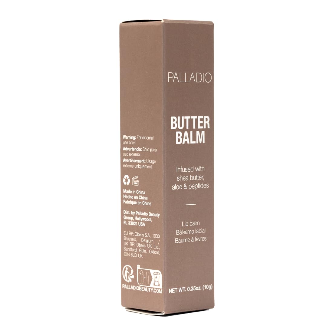 Foto 8 pulgar | Bálsamo Labial Palladio Butter Balm Hidratante Con Tinte Transparente De Caramelo - Venta Internacional.
