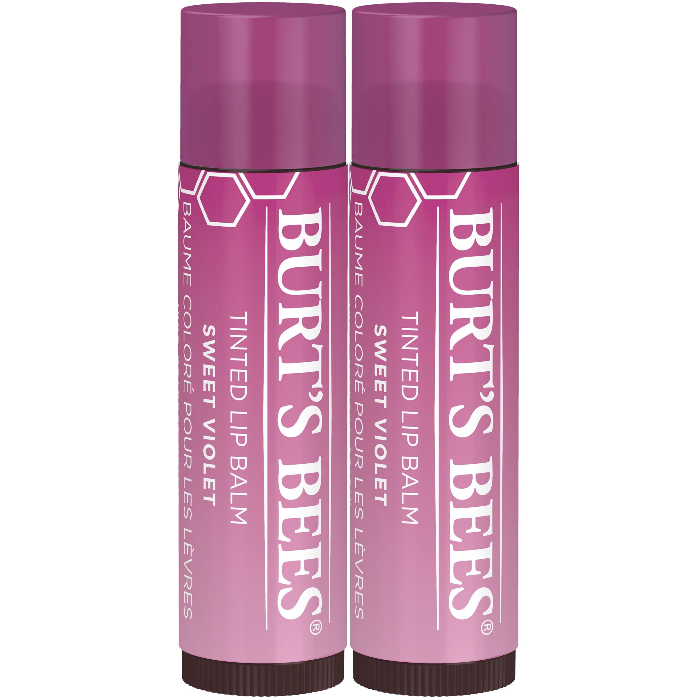 Foto 2 pulgar | Bálsamo Para Labios Burt's Bees Sweet Violet Con Manteca De Karité, Paquete De 2 - Venta Internacional.