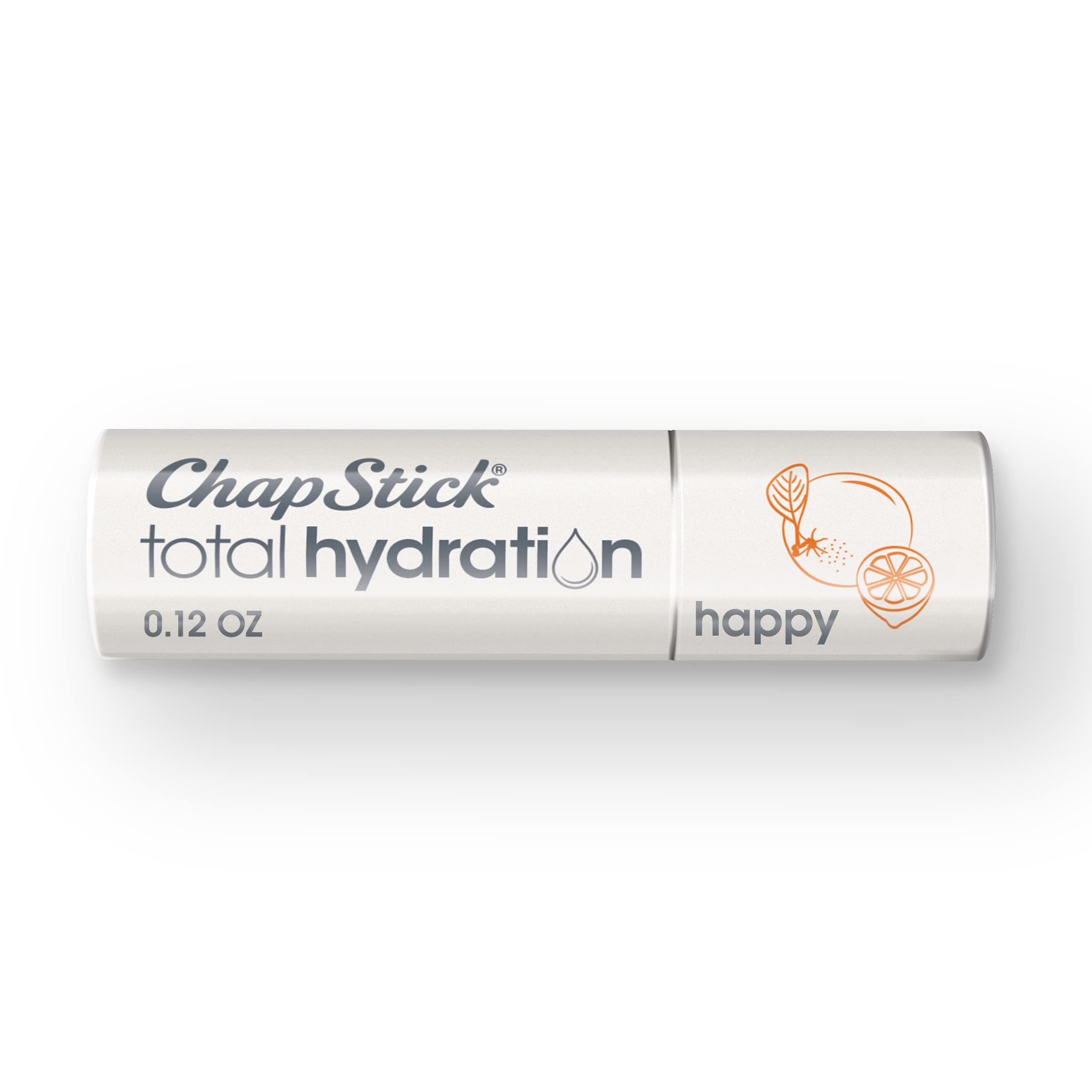 Bálsamo Labial Chapstick Total Hydration Con Aceites Esenciales Happy Orange Y Lemon, 3,5 Ml - Venta Internacional.