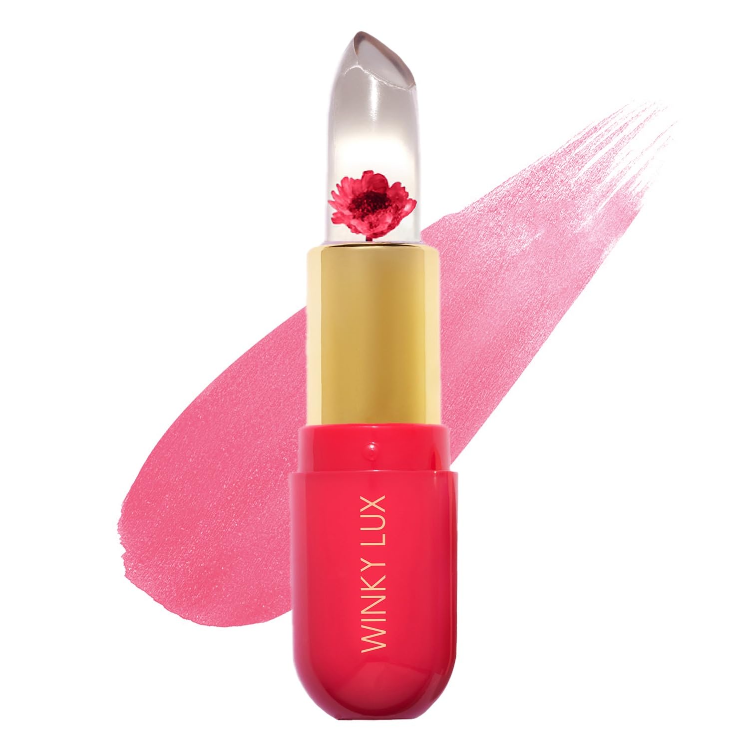 Foto 1 | Bálsamo Labial Winky Lux Flower Balm, Ph Que Cambia De Color, Vegano, Rosa - Venta Internacional.