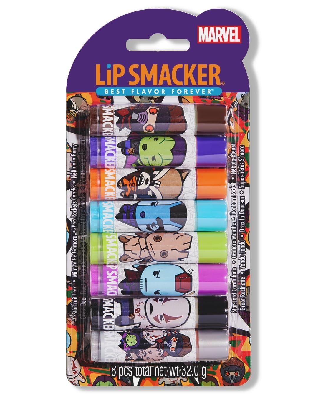 Foto 2 pulgar | Bálsamo Labial Lip Smacker Marvel Guardianes De La Galaxia X5 - Venta Internacional.