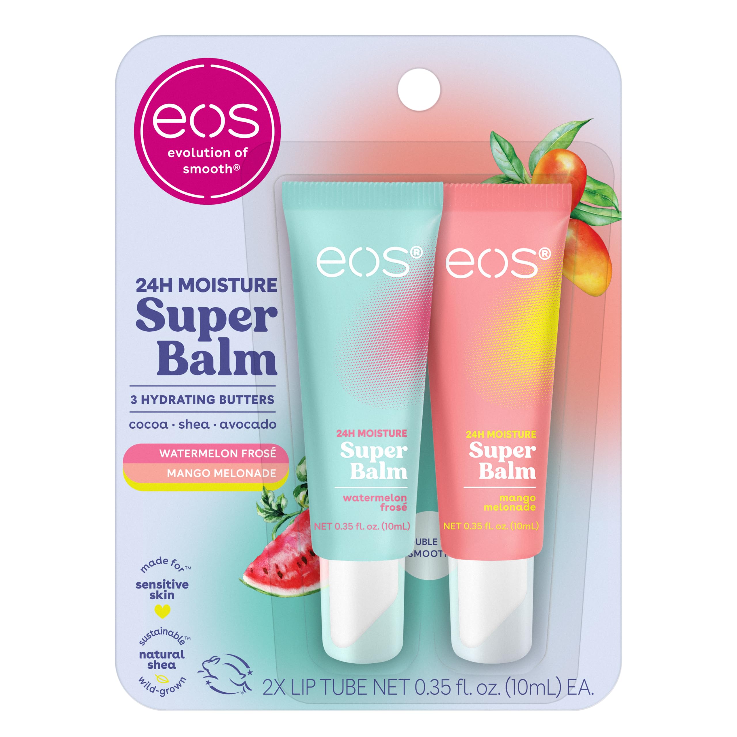 Foto 1 | Máscara Labial Eos 24h Moisture Super Balm Sandía Frosé & Mango - Venta Internacional.