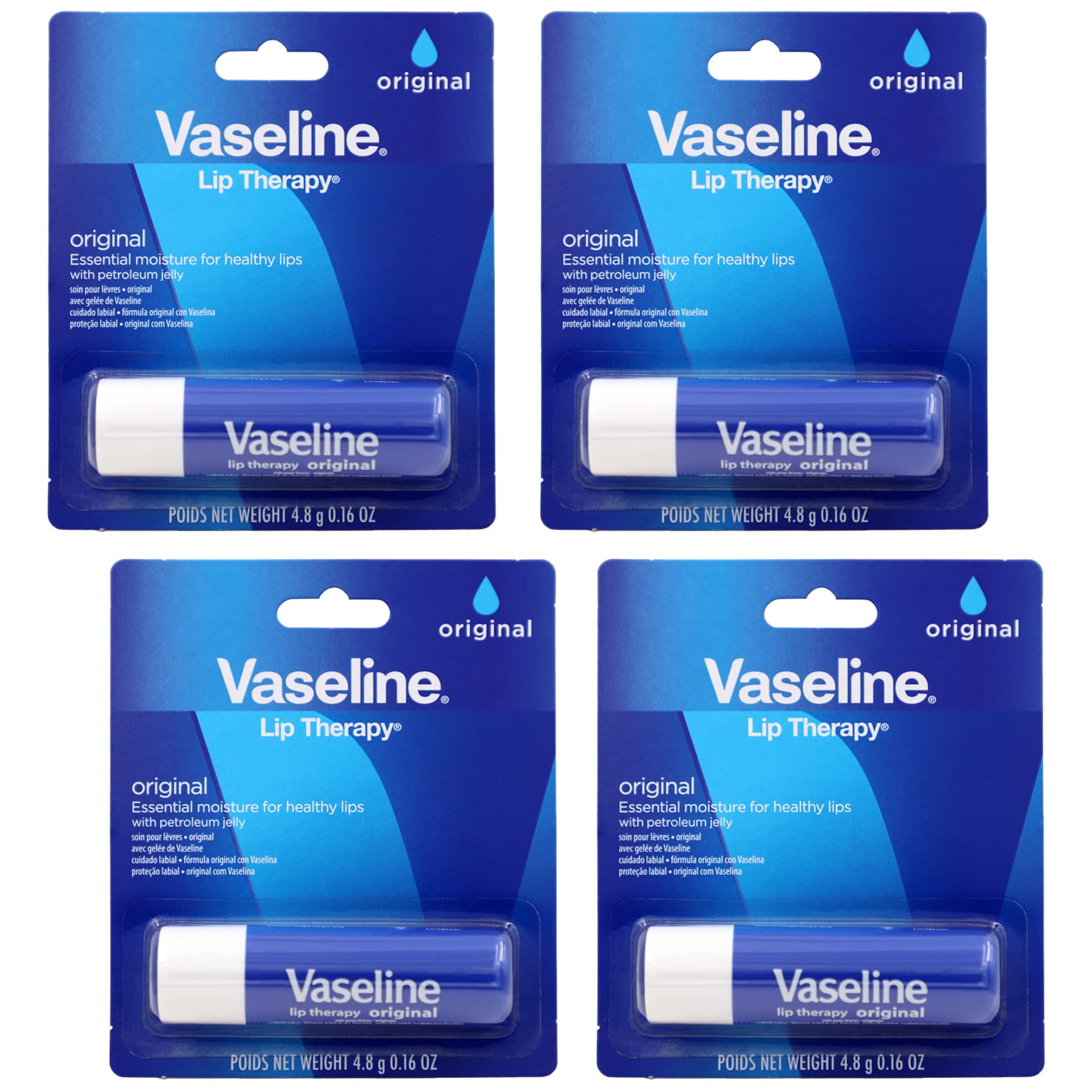 Foto 1 | Bálsamo Labial Vaseline Lip Therapy Care Original, Paquete De 4 Ml - Venta Internacional.