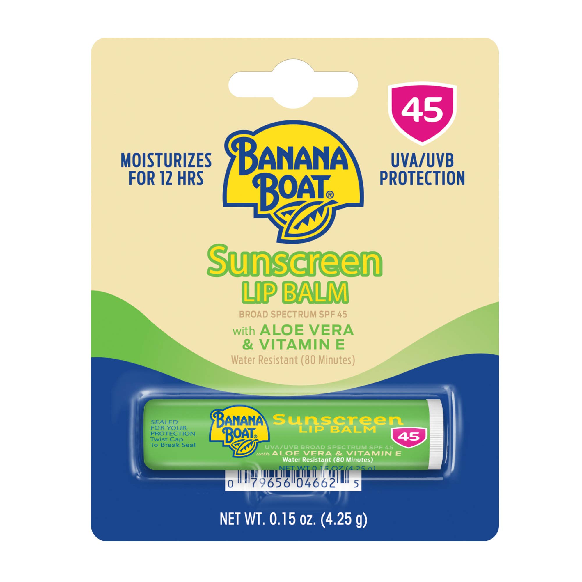 Foto 2 pulgar | Bálsamo Labial Banana Boat Sunscreen Spf 45 Con Aloe Vera Y Vitamina E - Venta Internacional.
