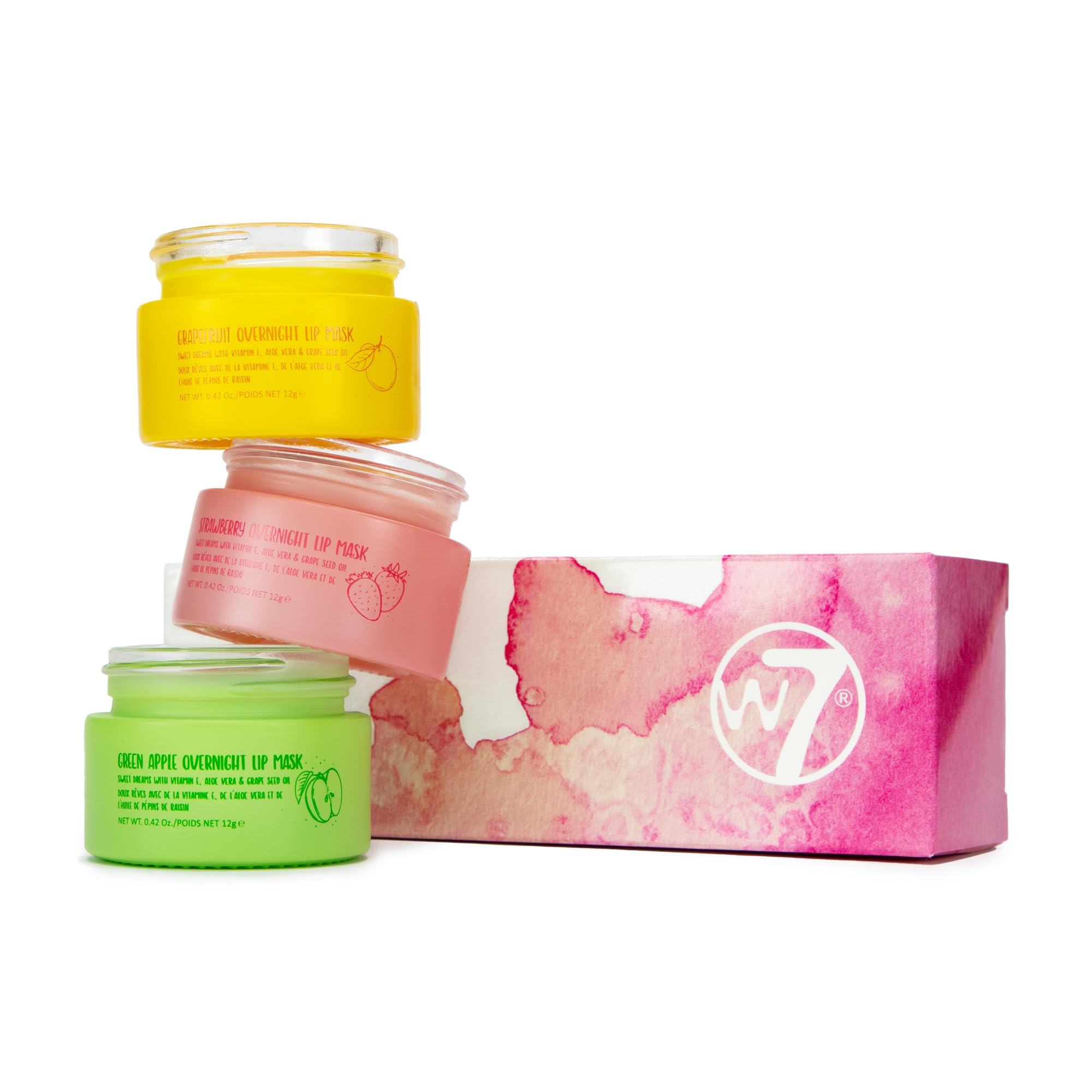 Foto 1 | Mascarilla Labial Trio W7 Sweet Dreams Fresa, Manzana Y Pomelo - Venta Internacional.