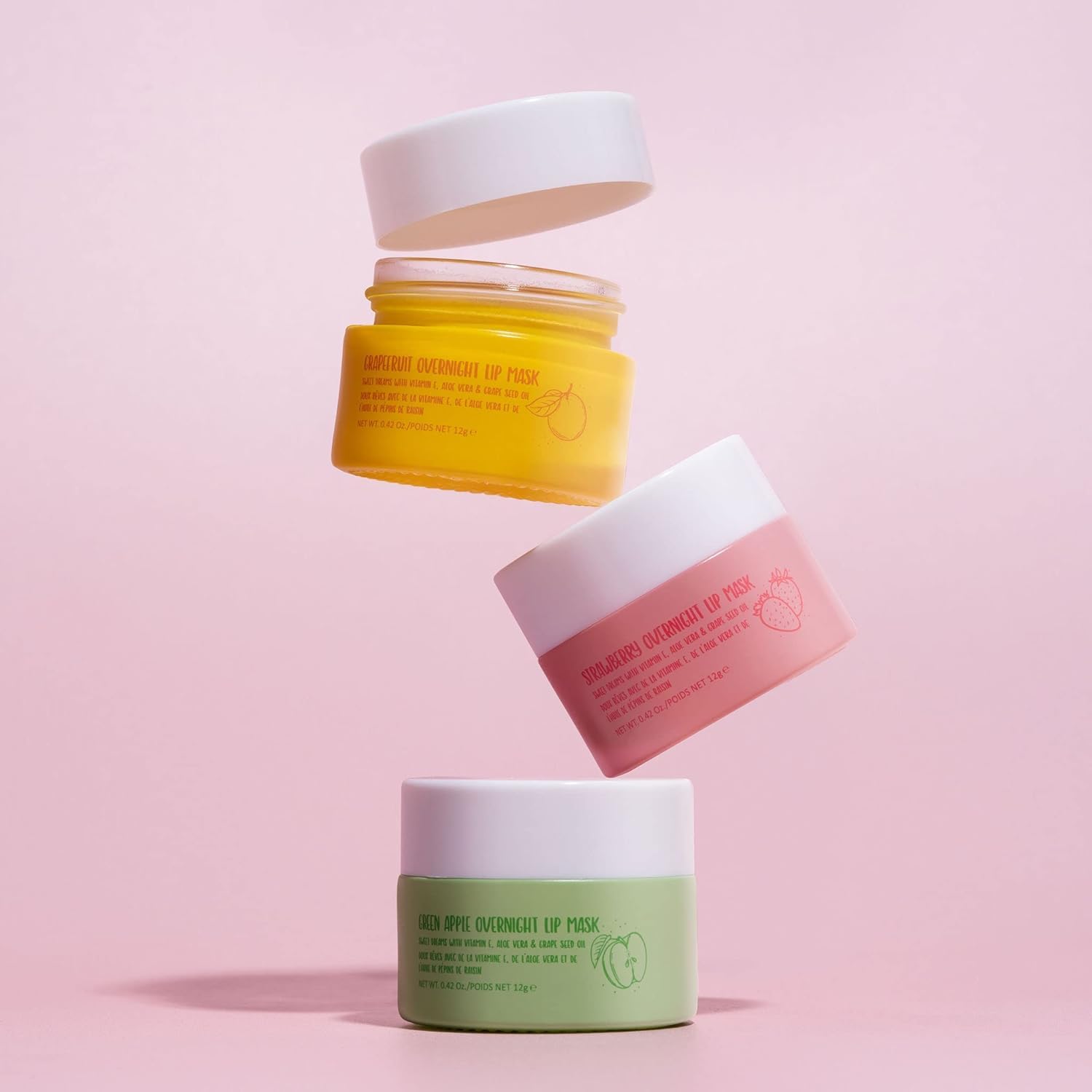Foto 2 | Mascarilla Labial Trio W7 Sweet Dreams Fresa, Manzana Y Pomelo - Venta Internacional.