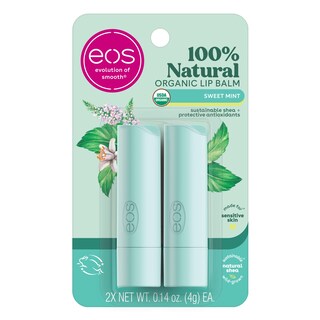 Foto 1 | Bálsamo Labial Eos 100% Natural Y Orgánico Con Menta Dulce, 4 Ml, Paquete De 2 - Venta Internacional.